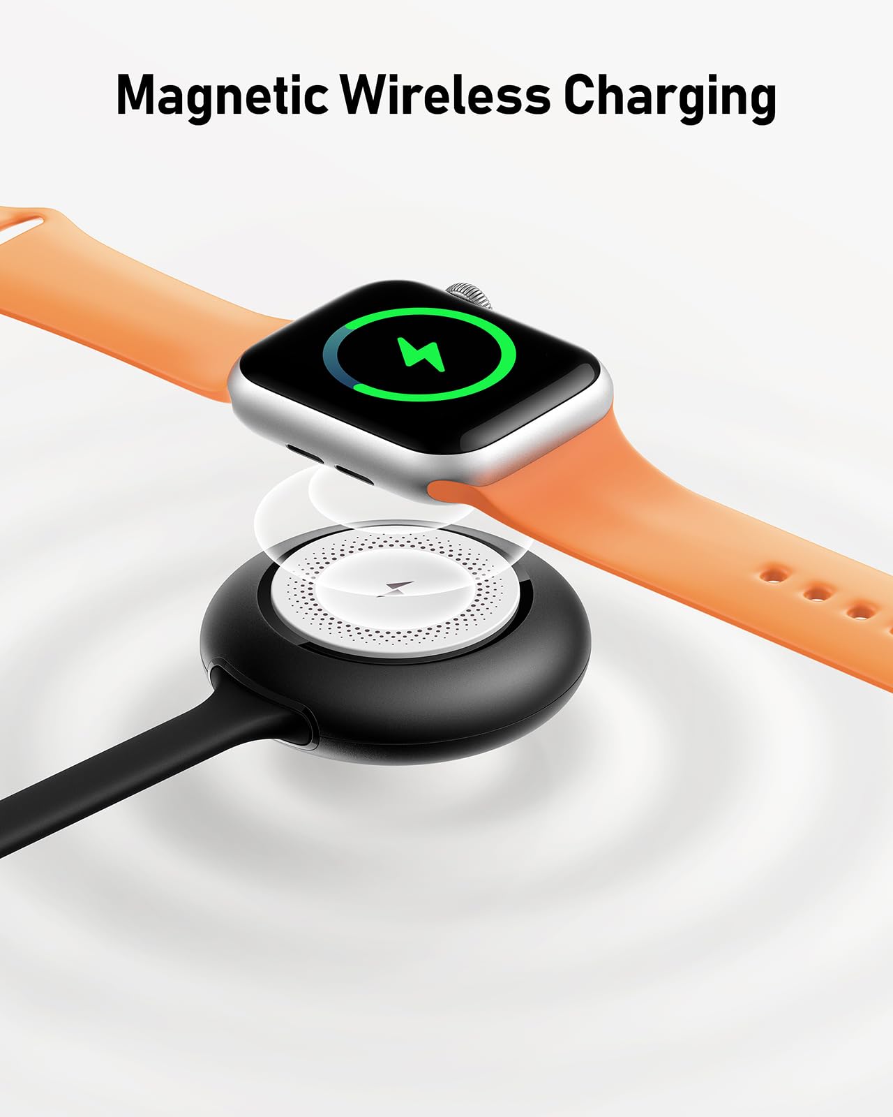 Weefancy Portable Apple Watch Charger, 1200Mah Magnetic Keychain Wireless Power Bank For Iwatch, Portable Smart Watch Charger Fo